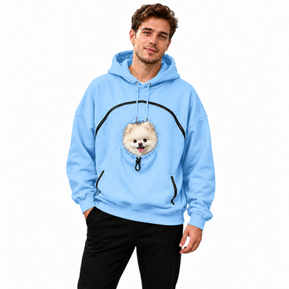 XeloPets Abrazo  Sudadera con capucha y bolsillo para perros pequeños
