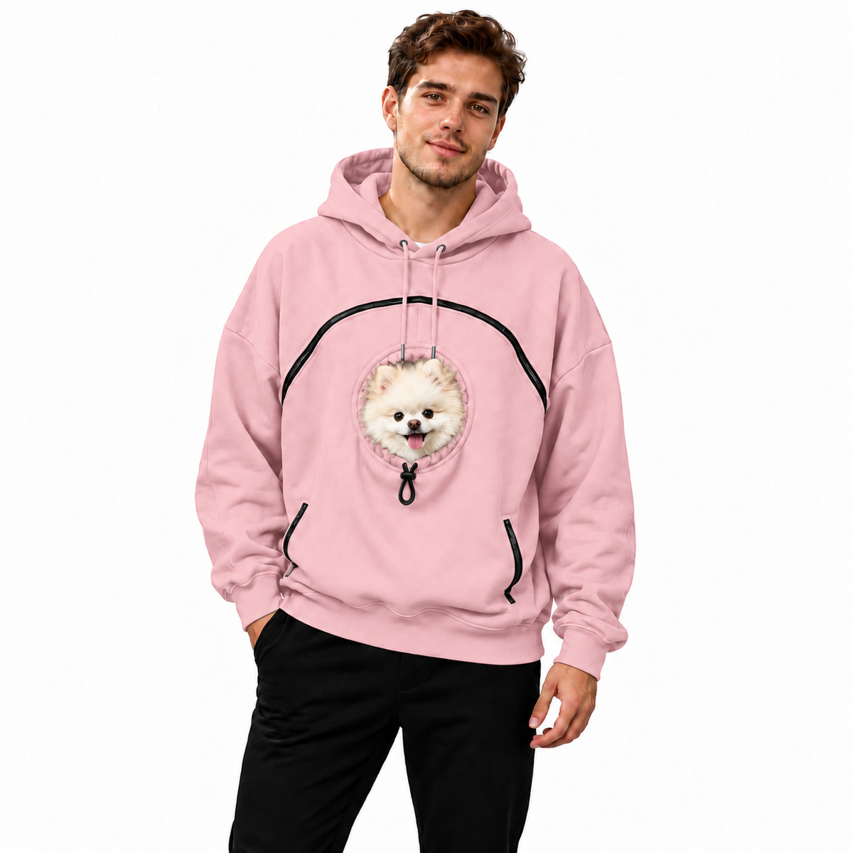 XeloPets Abrazo  Sudadera con capucha y bolsillo para perros pequeños