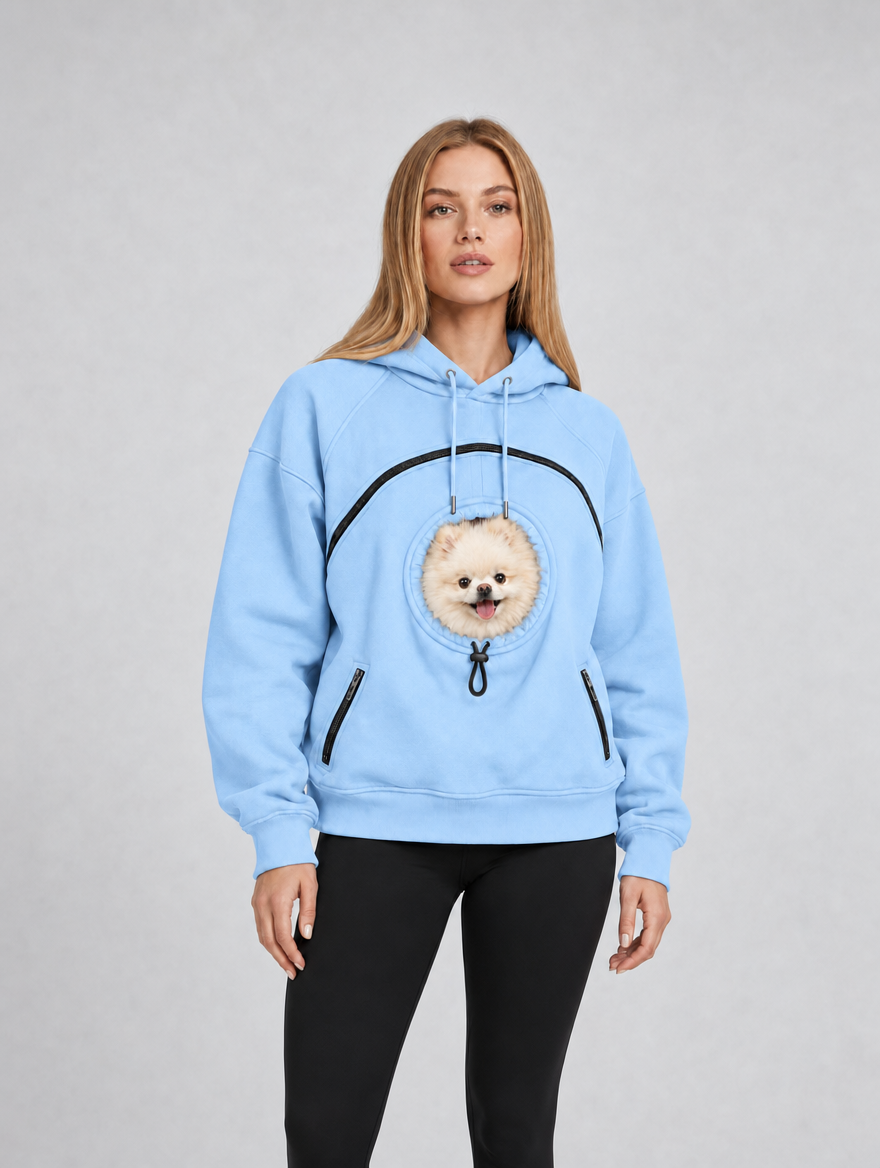 XeloPets Abrazo  Sudadera con capucha y bolsillo para perros pequeños