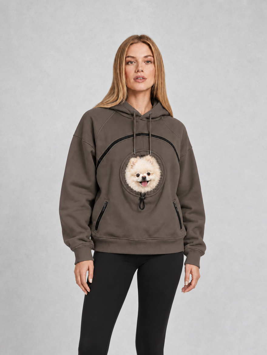 XeloPets Abrazo  Sudadera con capucha y bolsillo para perros pequeños